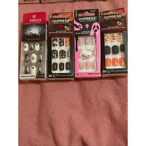 🎃 imPRESS Halloween Limited Edition Glow-in-the-Dark Nail Bundle – 4 Sets! 👻